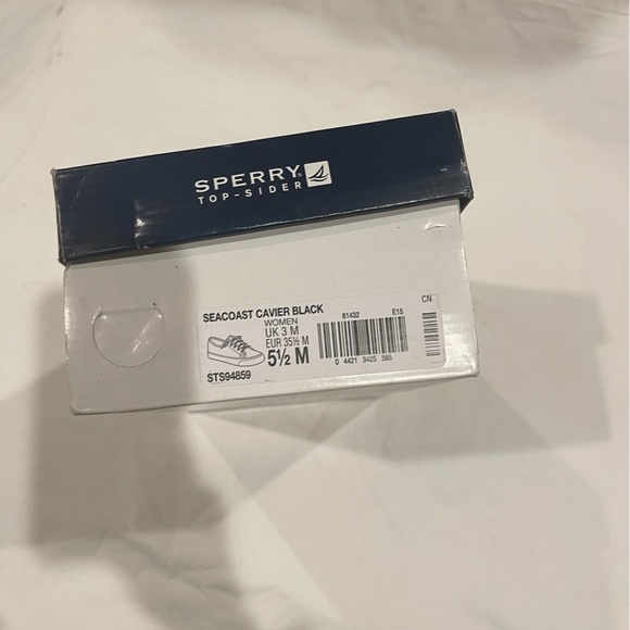 Woman’s Sperry topsiders glitter black size 5.5 - Picture 3 of 14